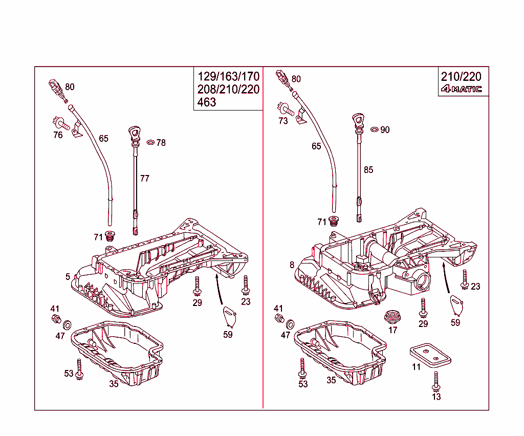 Oil Pan & Oil Level Display