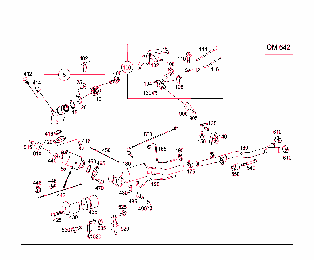 Exhaust System For Six-Cylinder Diesel Vehicles