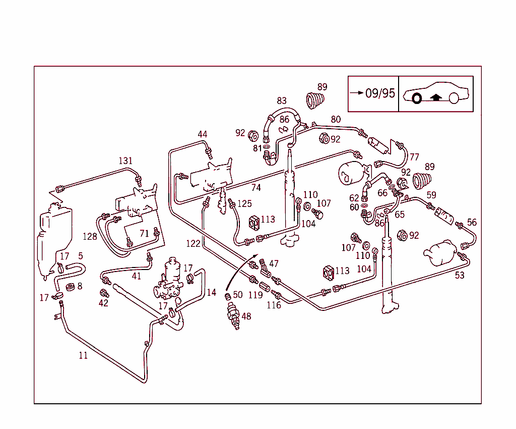 Front & Rear Line Arrangement In Case Of Self-Levelling Device