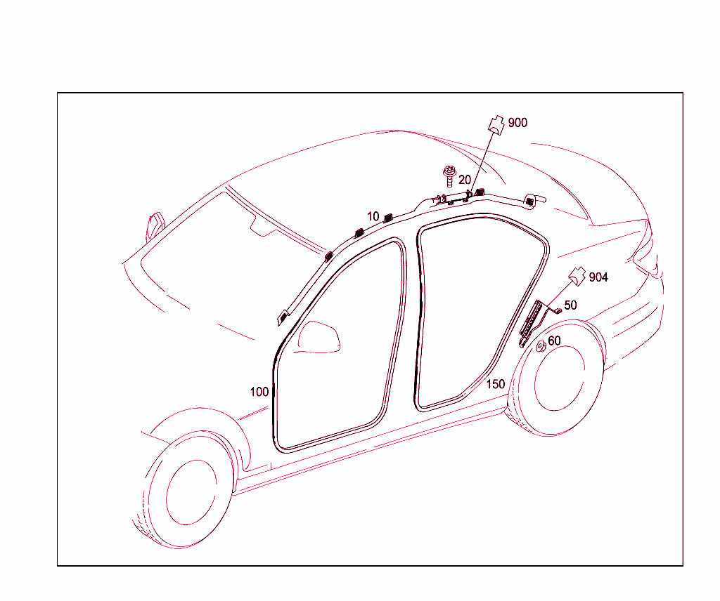 Head Protection Curtain, Door Edge Guard Sections
