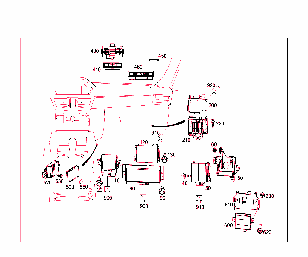 Electrical Compartment In Co-Driver`s Legroom