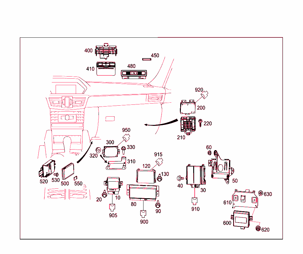 Electrical Compartment In Co-Driver`s Legroom