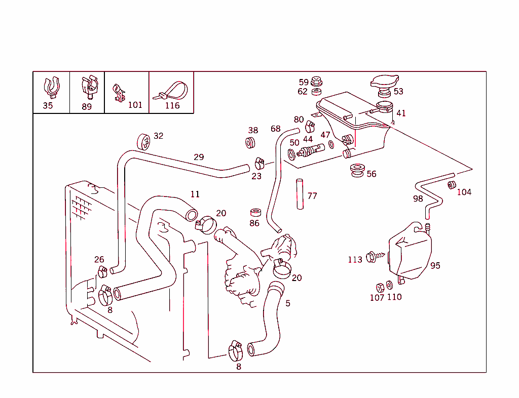 Expansion Tank,Mounting And Hoses