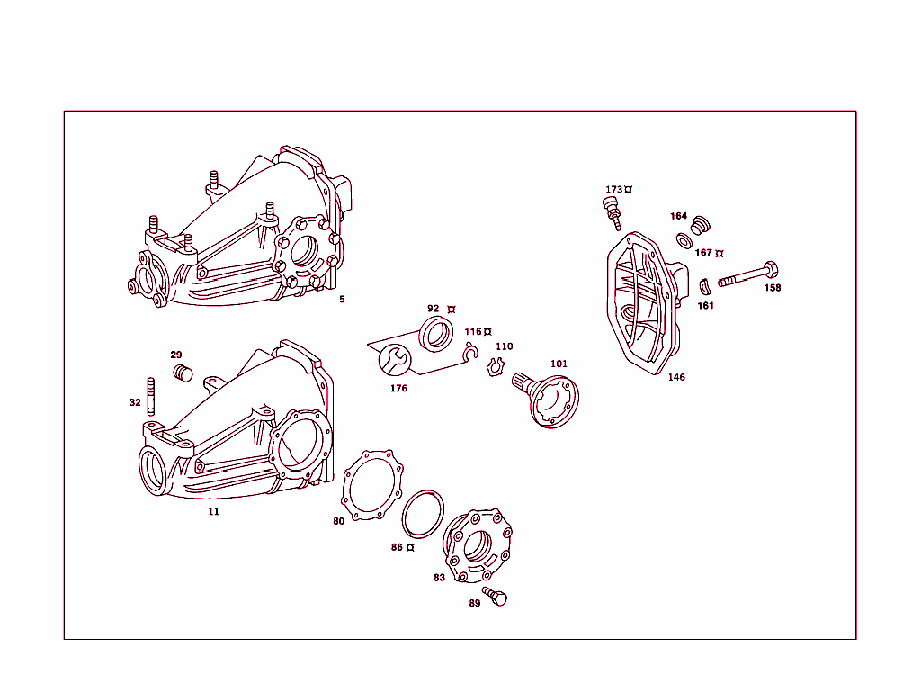 Rear Axle Housing With Differential
