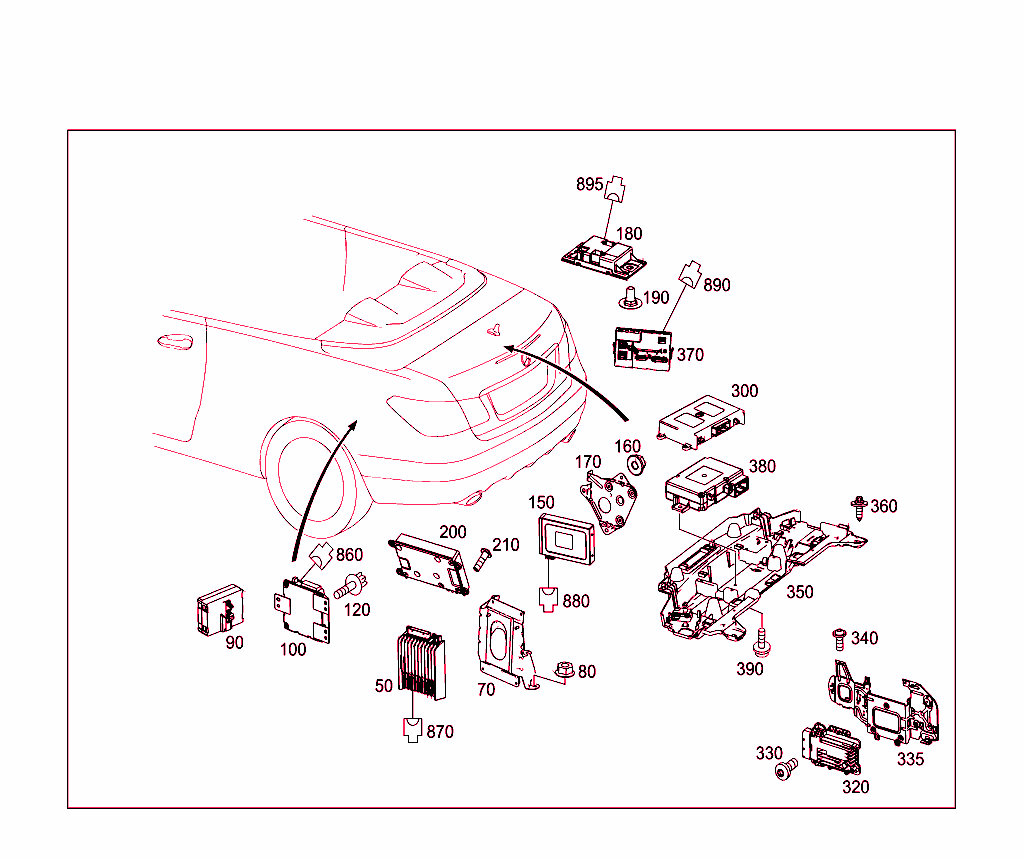 Control Modules And Relay In Trunk