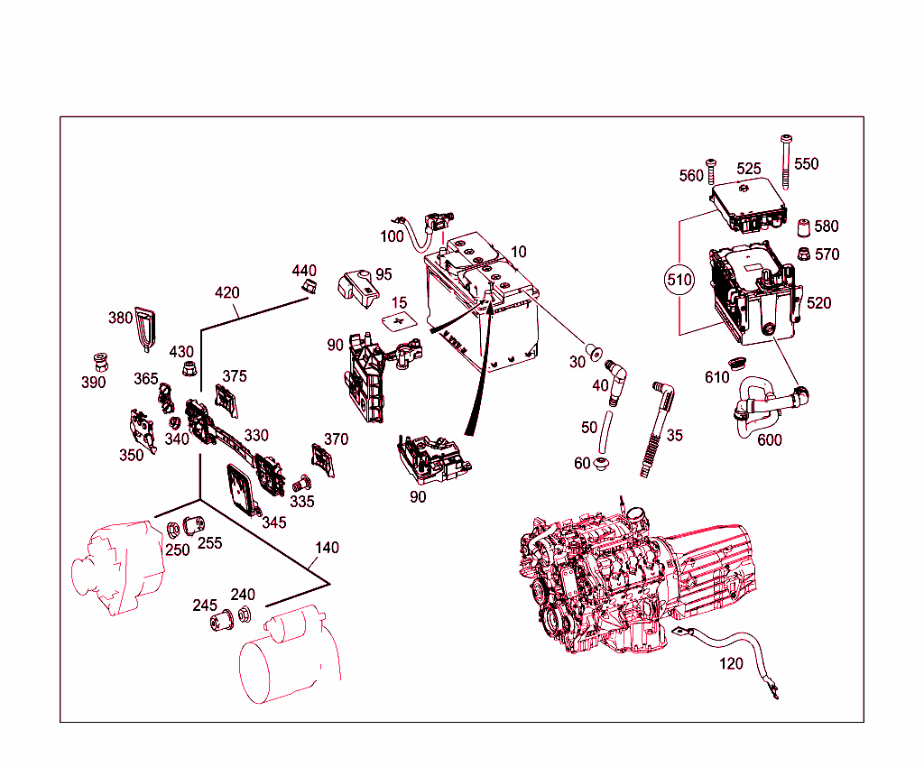 Battery,Starter/Alternator Cable