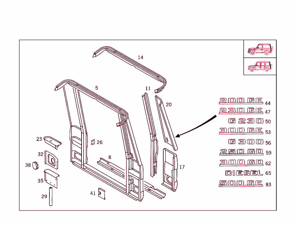 Rear Panel,Enclosed Vehicle