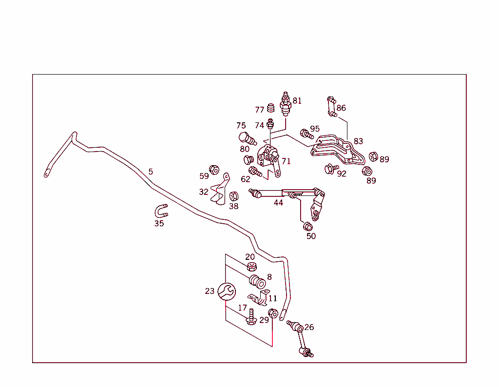 Rear Torsion Bar & Height Control Valve Used Self-Levellingdevice