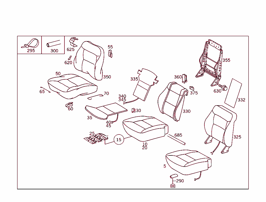 Front Seat,Luggage Net,And Headrest
