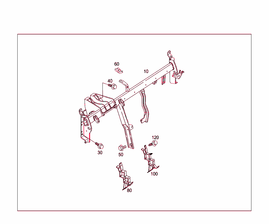 Cross Member Below Instrument Panel