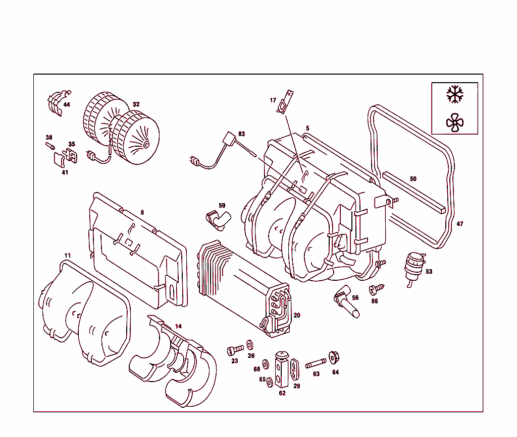 Air Conditioner Case With Blower