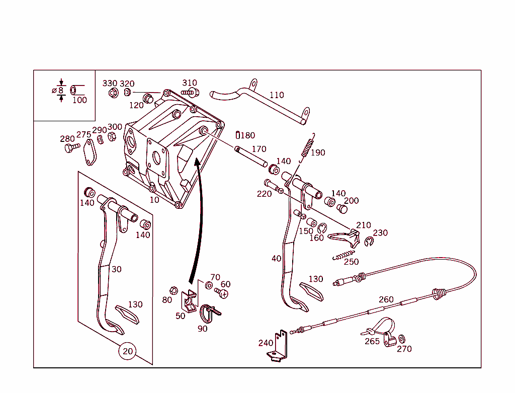 Pedal Assembly With Bearing