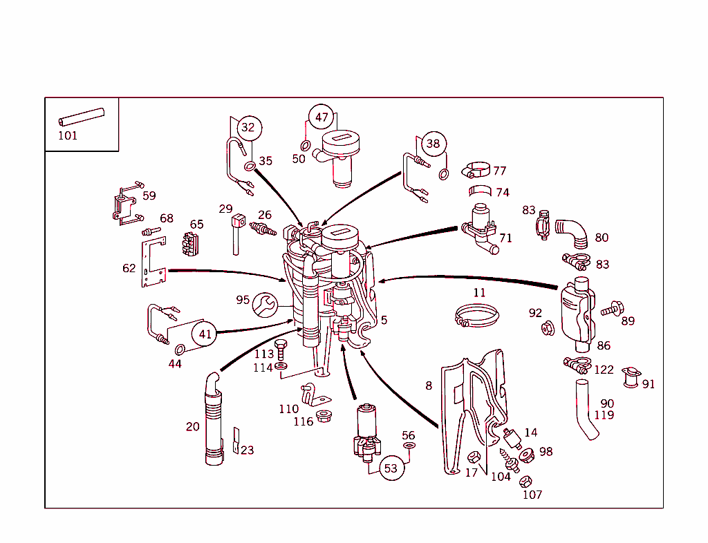 Auxiliary Heater Used Only On Turbodiesel Vehicles