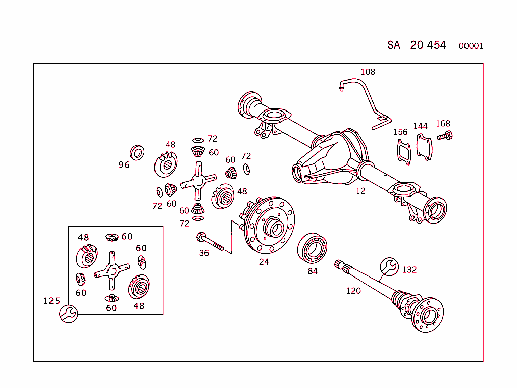 Rear Axle With Track Widened