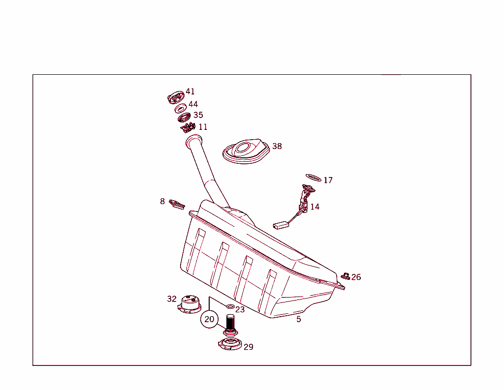 Fuel Tank With Attachment Parts
