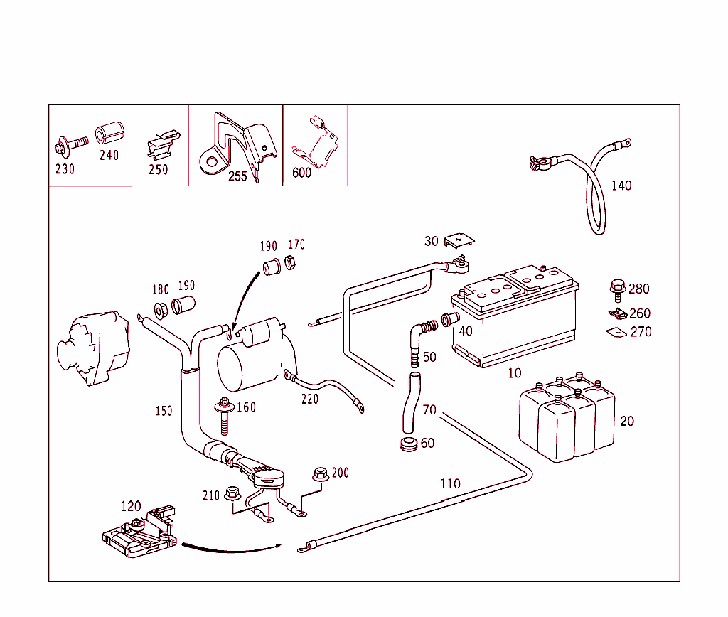 Battery,Starter/Alternator Cable