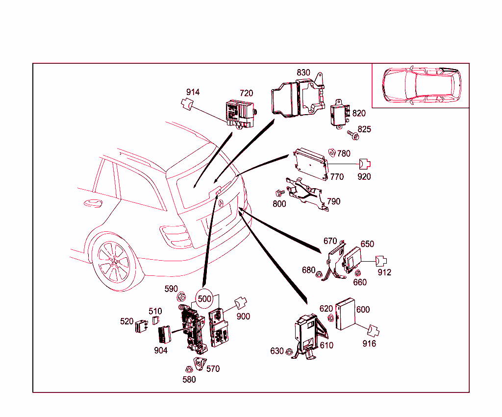 Control Modules And Relay In Trunk