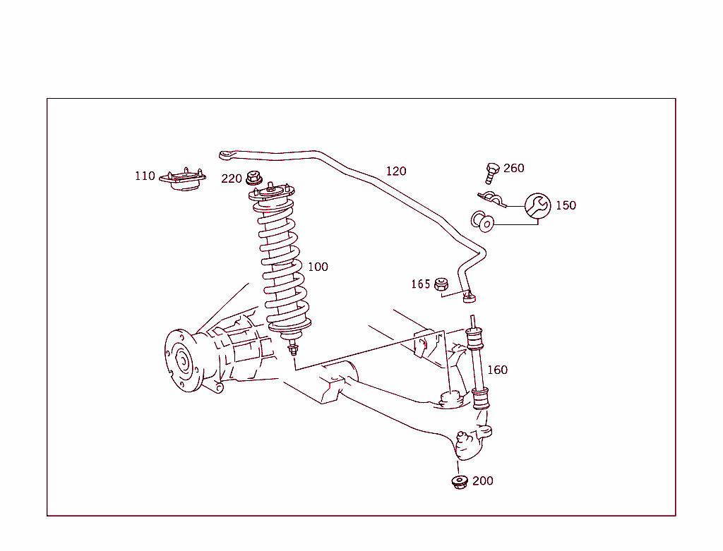 Transverse Control Arm,Torosion Bar And Rear Subframe