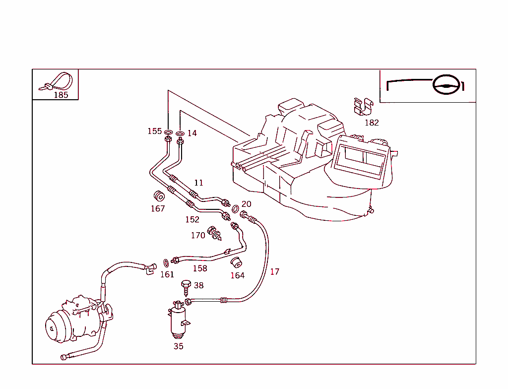 Refrigerant Line Arrangement