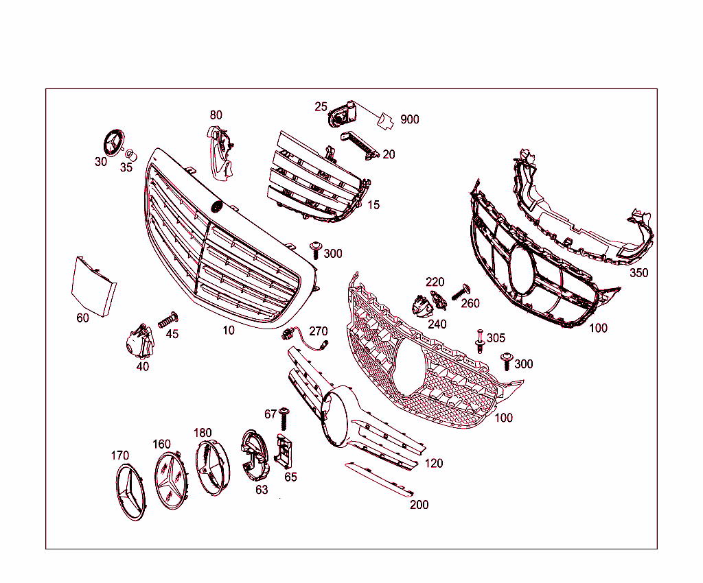 Radiator Grille Shell