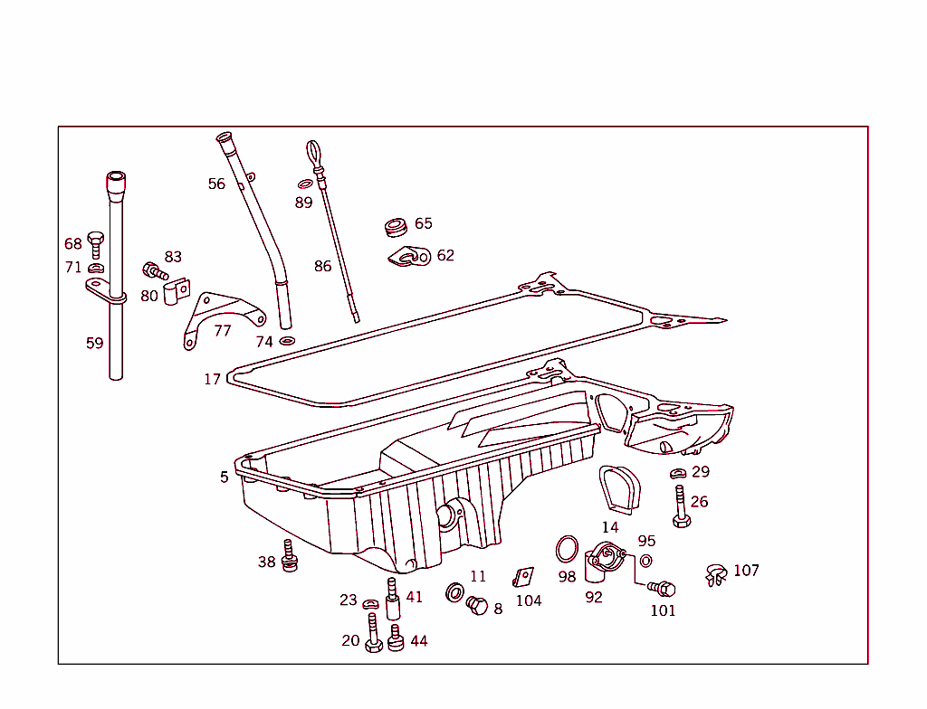 Oil Pan & Oil Level Display