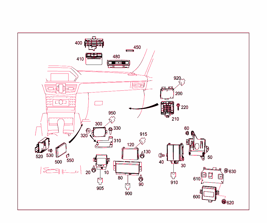 Electrical Compartment In Co-Driver`s Legroom
