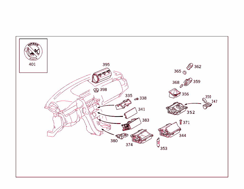 Instrument Panel With Glove Box,Body Parts For Passenger Airbag