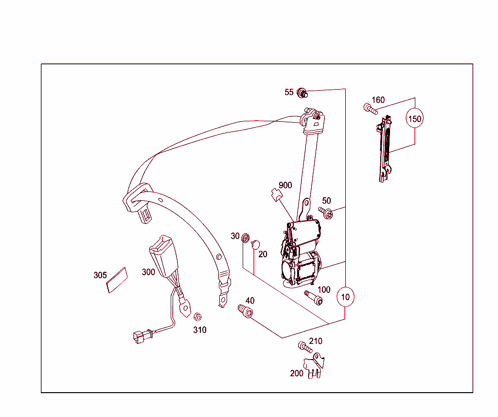 Front Seat Safety Belt