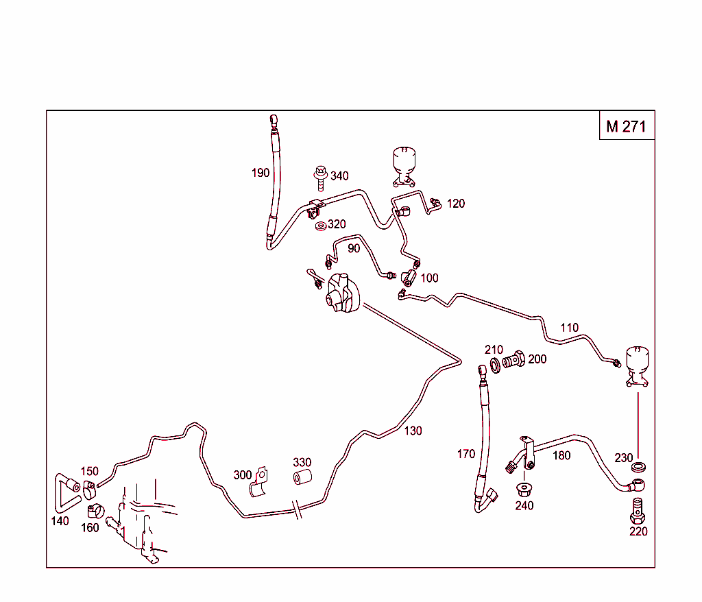 Rear Line Arrangement In Case Of Self-Levelling Device