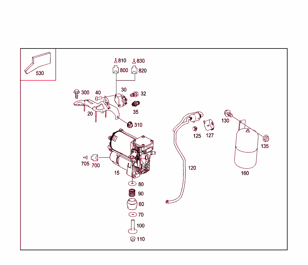 Compressor,Pressure Reservoir And Valve Unit