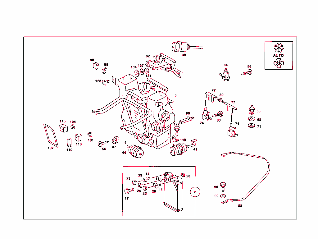 Air Conditioner Case With Blower, Used With Air Conditioning Automatics