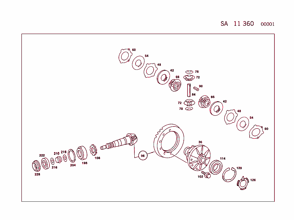 Rear Axle With  A S D  On Vehicles With, Or Less, A B S  (For Type 140, See Standard Version)