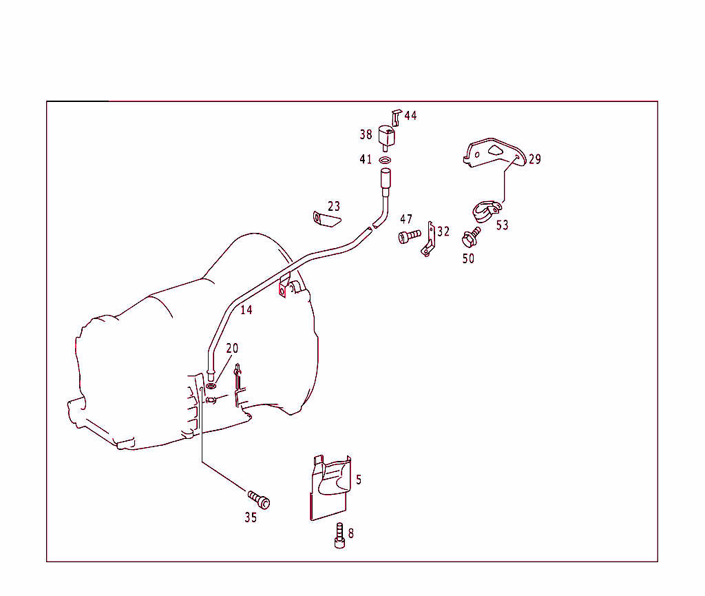 Attached Parts For Transmission, Oil Filler Pipe