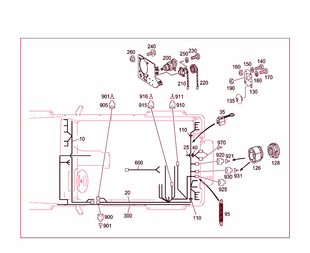 Tail Lamp Cable Harness