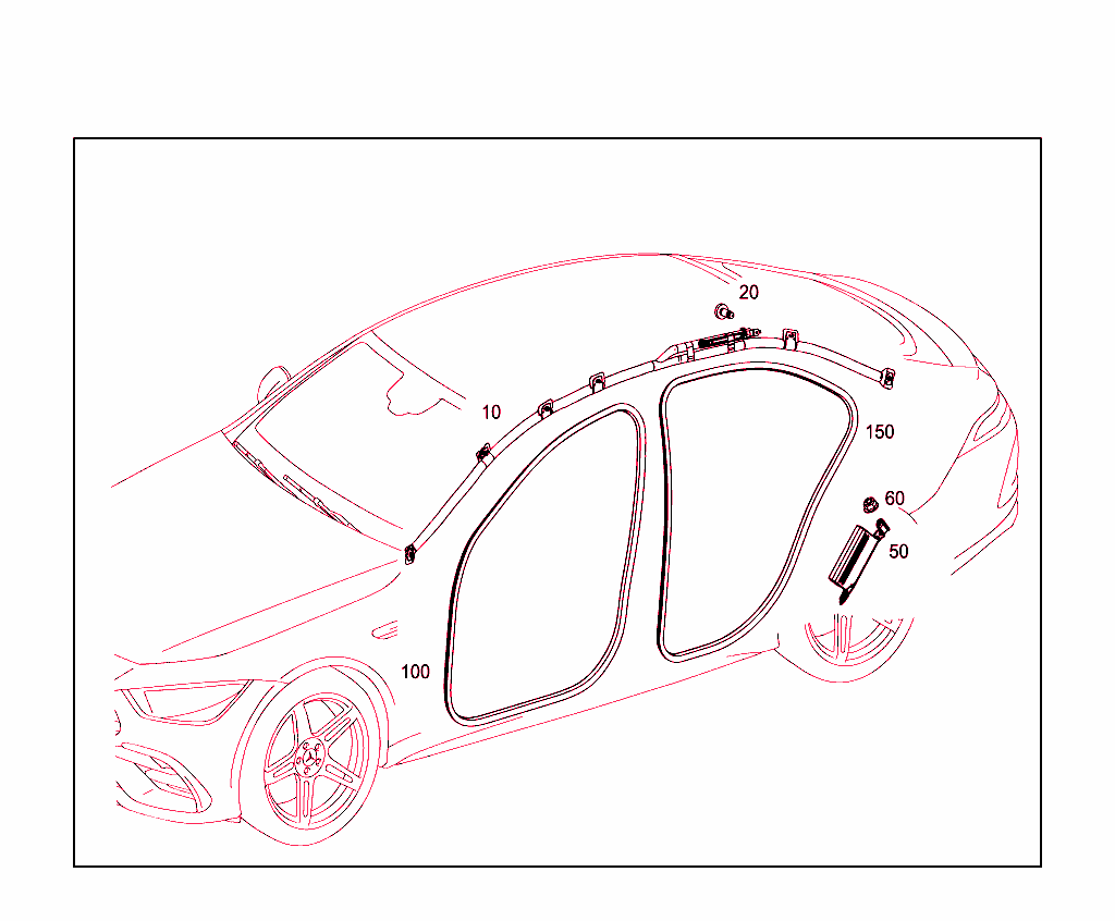 Head Protection Curtain, Door Edge Guard Sections