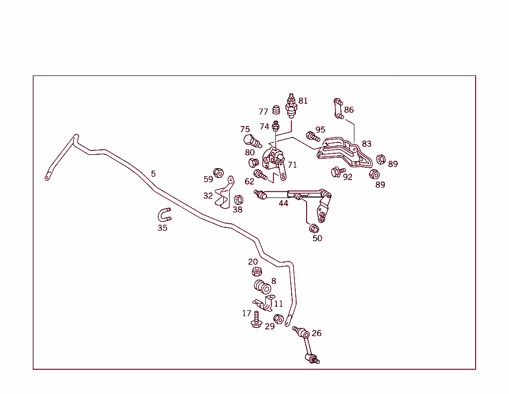 Rear Torsion Bar & Height Control Valve Used Self-Levellingdevice