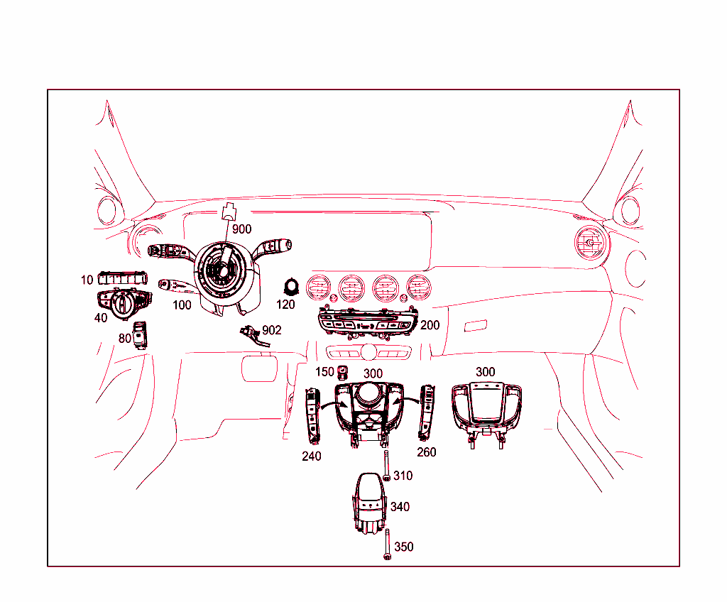 Switch In Instrument Panel And Center Console