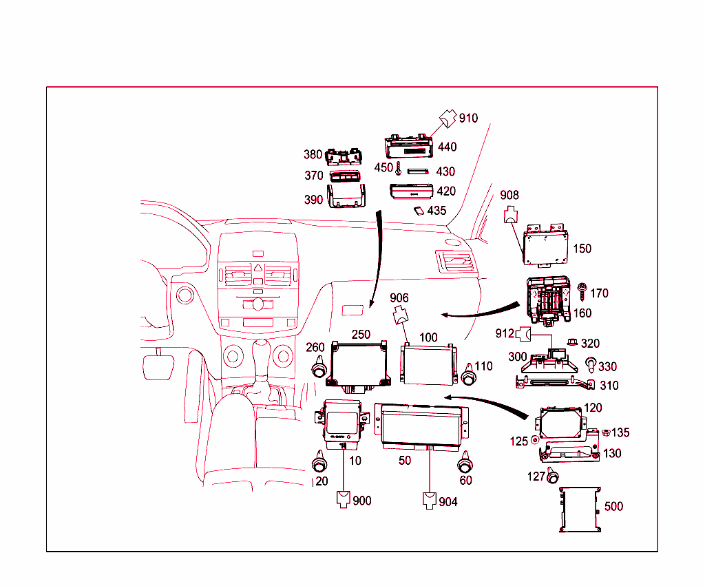 Electrical Compartment In Co-Driver`s Legroom