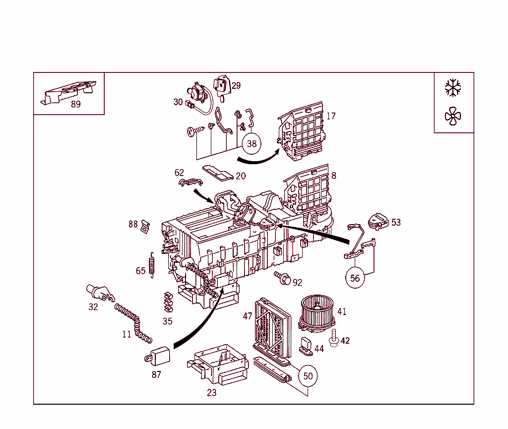 Heater Case With Blower