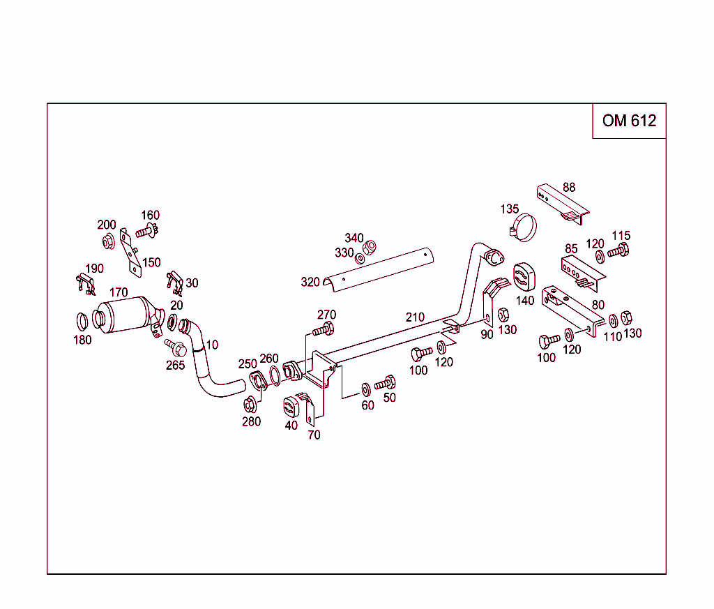 Exhaust System For Five-Cylinder Diesel Vehicles