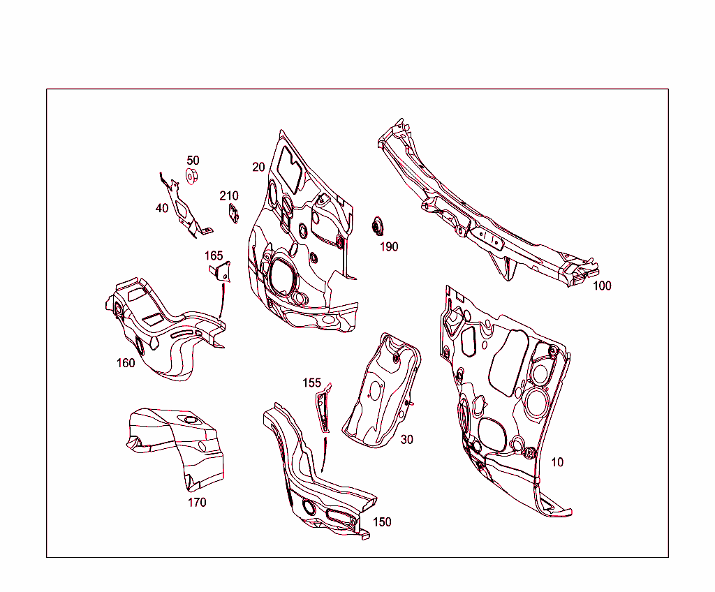 Fire Wall And Connection Parts
