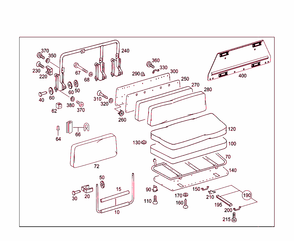 Longitudinal Seat Bench