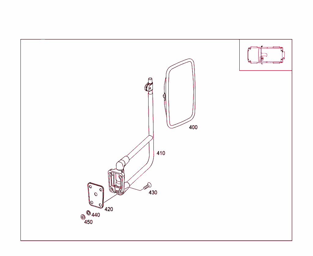 Right Outside Rearview Mirror