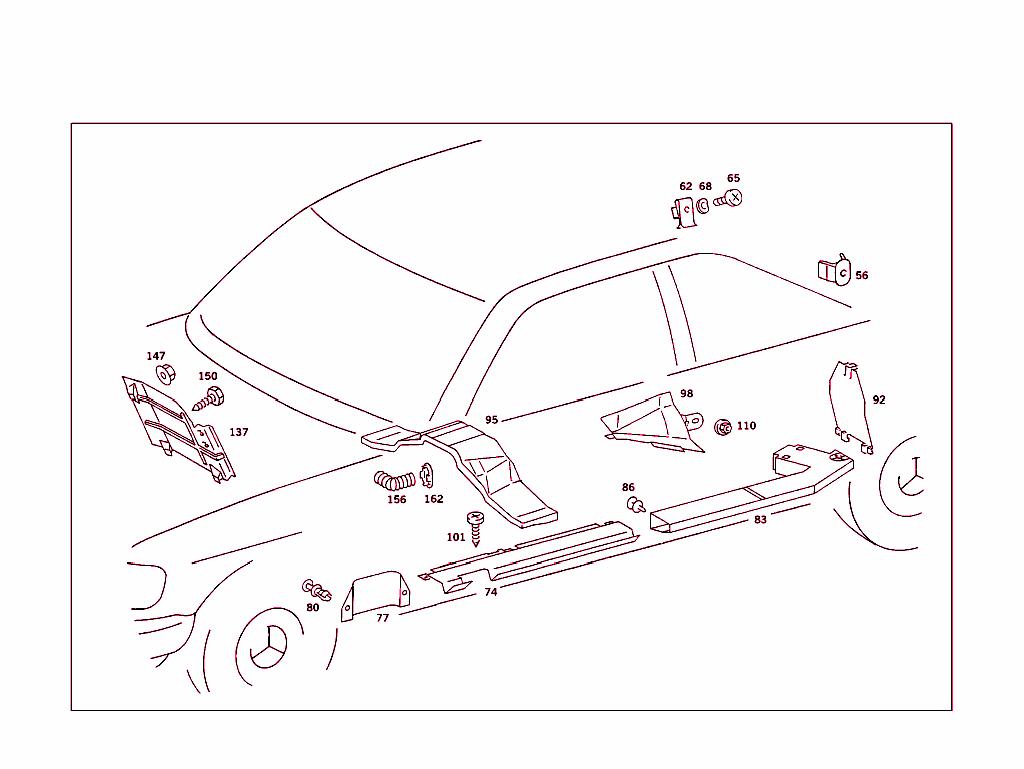 Cable Coverg.,Prot. Hoses,Electr.parts For Blower Motor & Heated Rear Pane