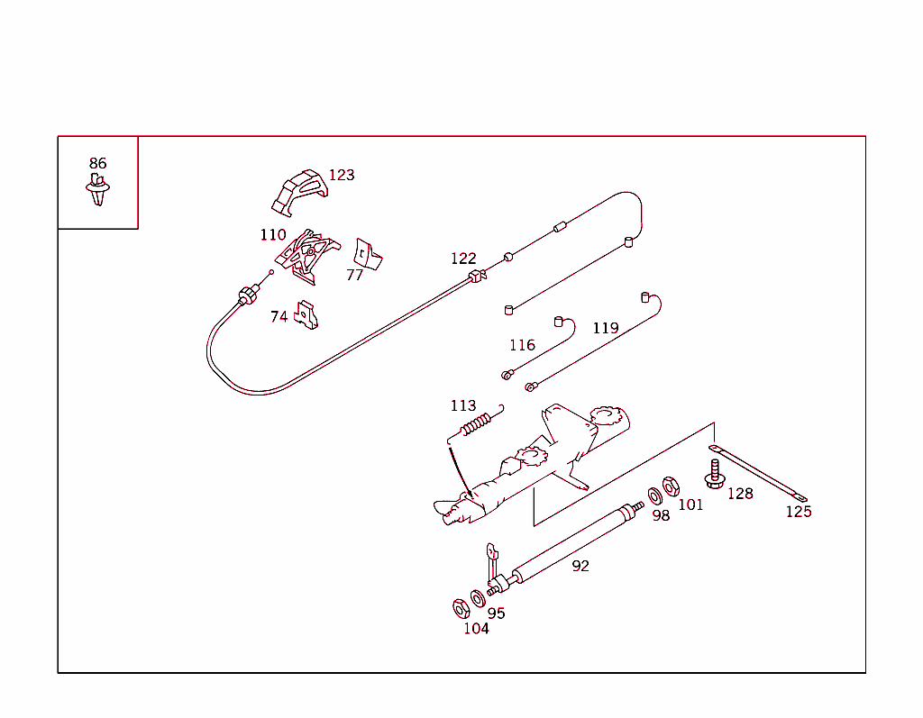 Steerg.column Jacket Tube & Steerg. Shaft