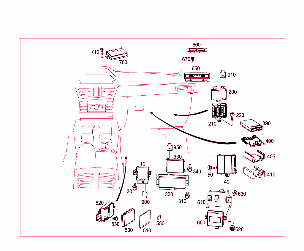 Electrical Compartment In Co-Driver`s Legroom