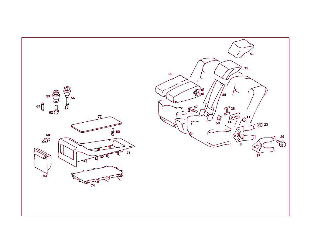 Folding Armrest,Seat Adapter, Ashtray In The Rear,Storage Box