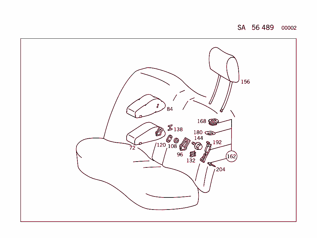 Rear Seat,Mb-Tex;With Armrest And Headrest