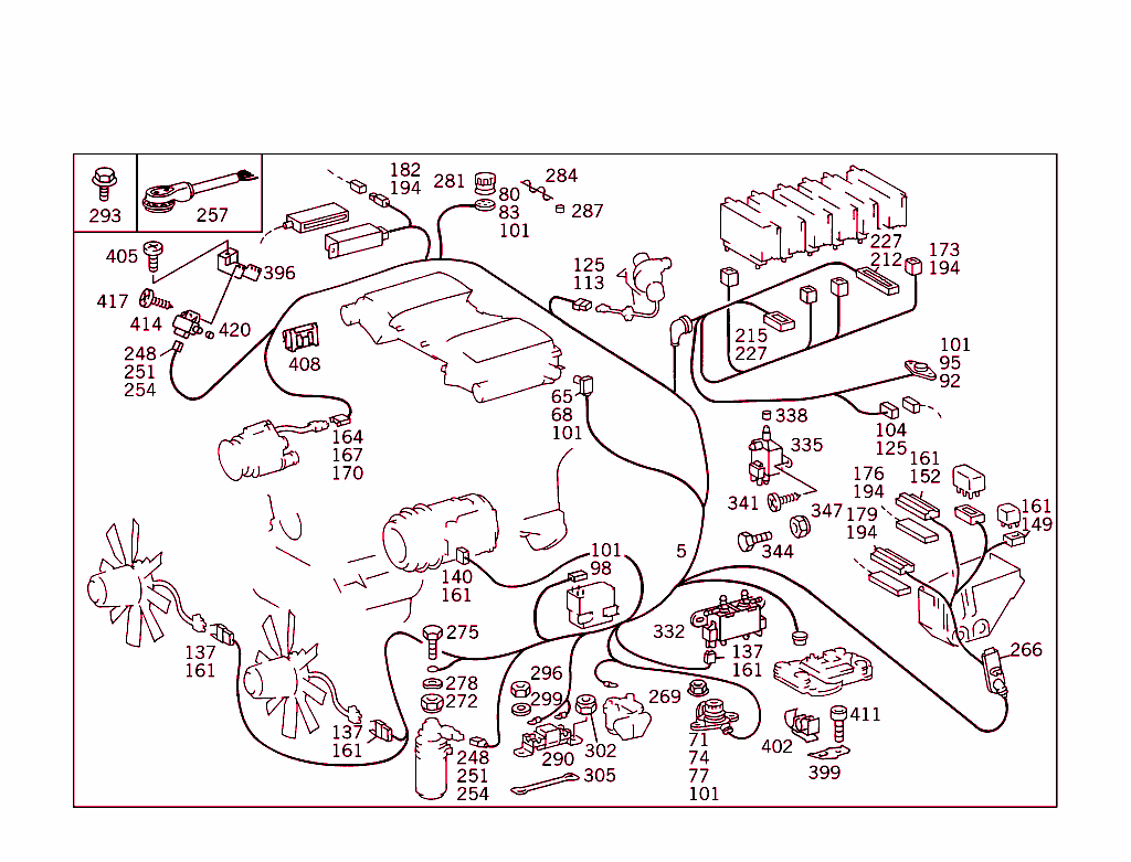 Engine Cable Harness,Body Mounted