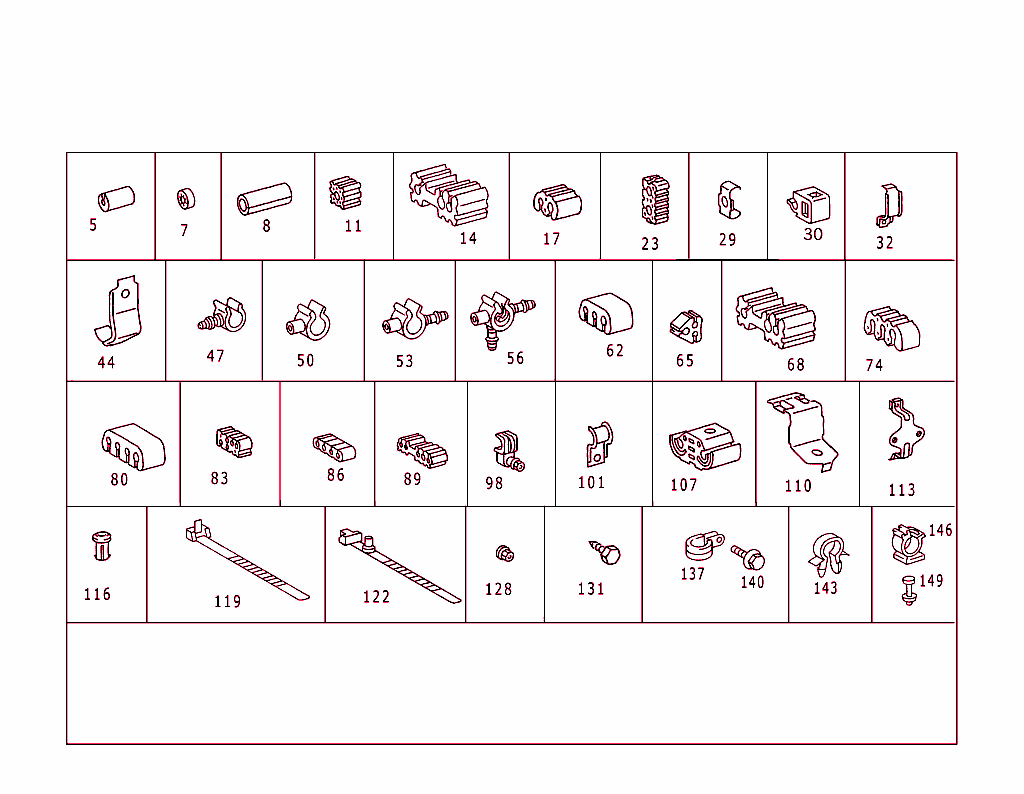Hydraulic Line Mounting Parts